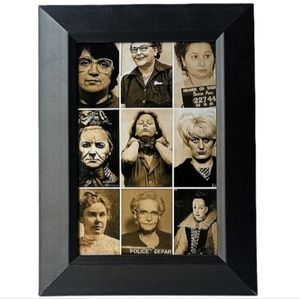 Female Serial Killer Mugshot Collage Goth Oddity Unique bizarre crime murder Art